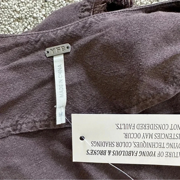 Young Fabulous & Broke Rehan Swing Tank Top‎ in Chocolate Size Medium - Picture 7 of 8